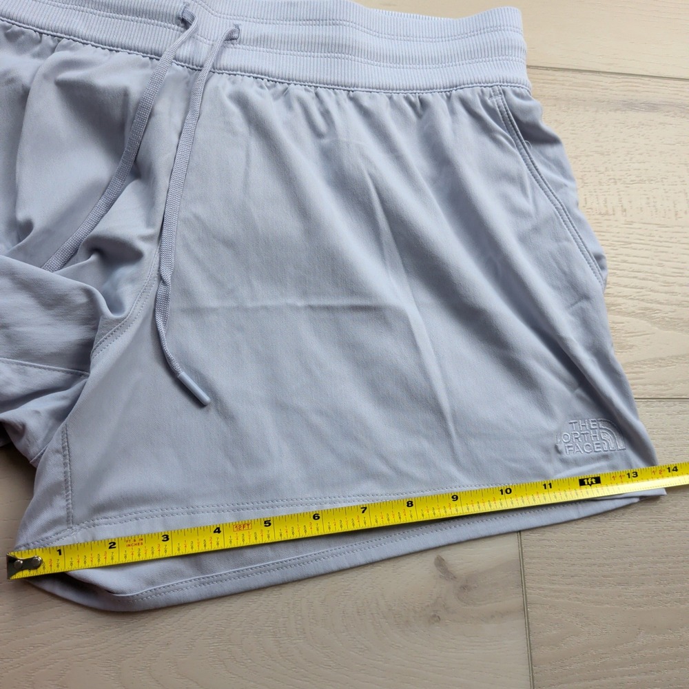 NEW The North Face Aphrodite Shorts Womens L Blue Gray Flash Dry Motion Hiking - Picture 13 of 13